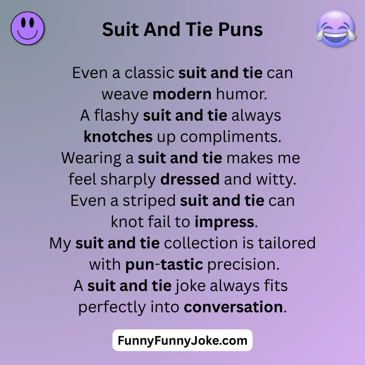 Suit And Tie Puns