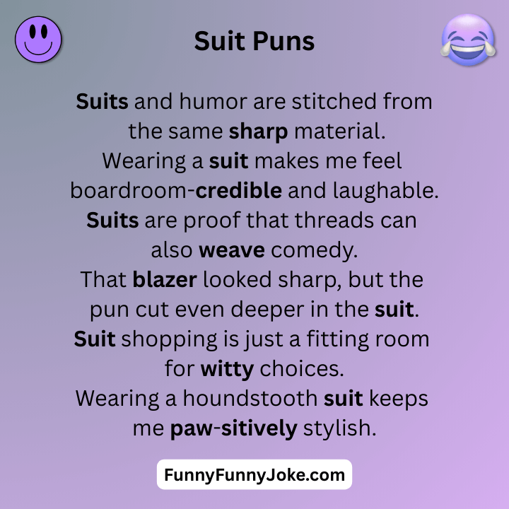 Suit Puns