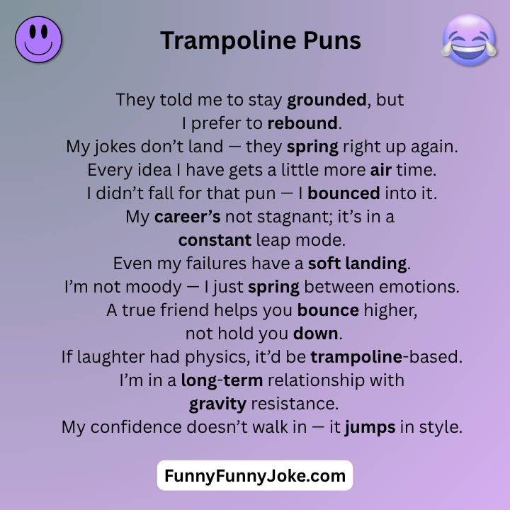 Trampoline Puns