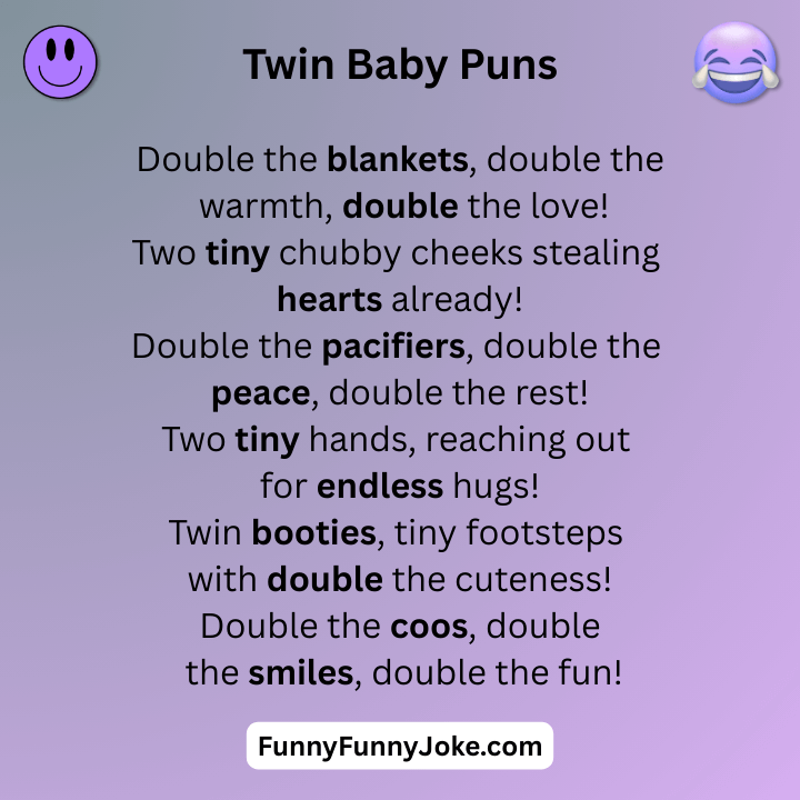Twin Baby Puns