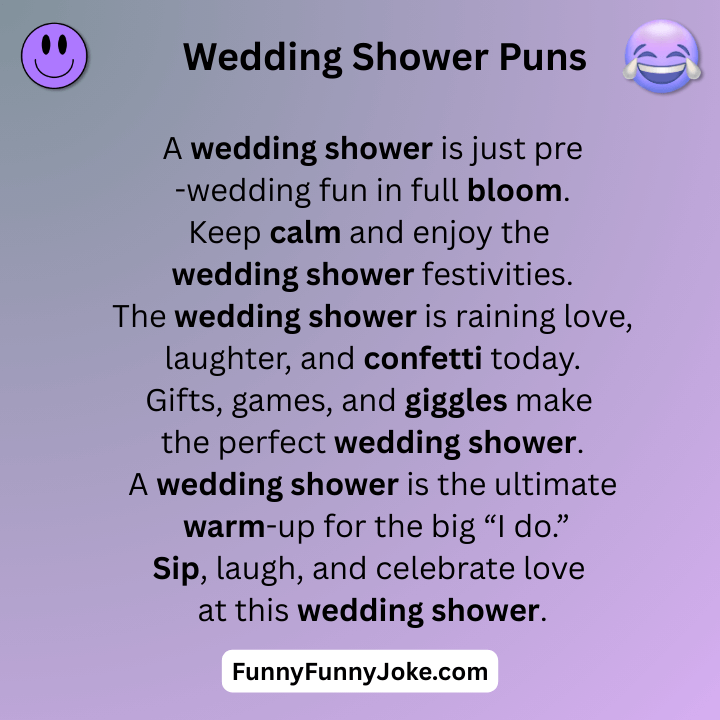 Wedding Shower Puns