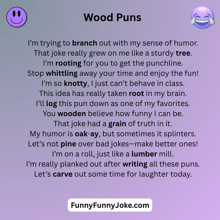 Wood Puns