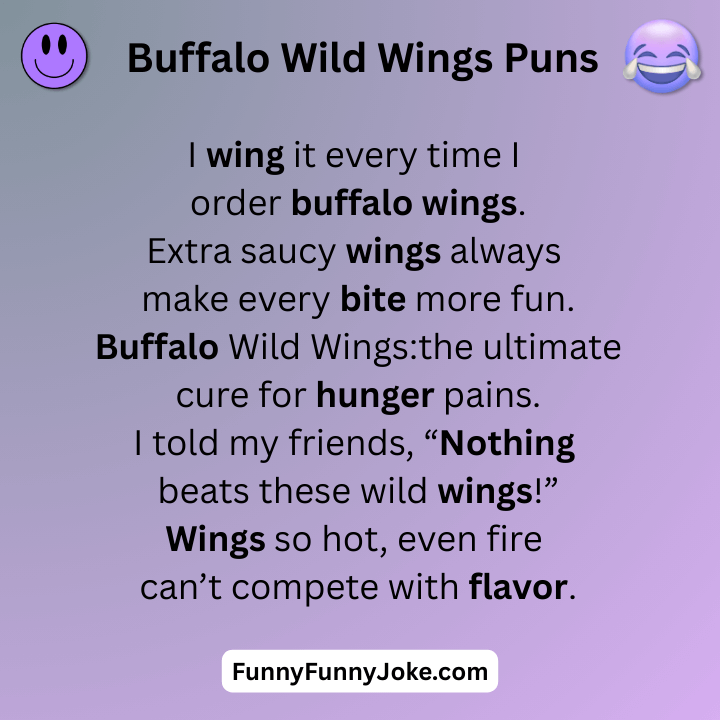 Buffalo Wild Wings Puns