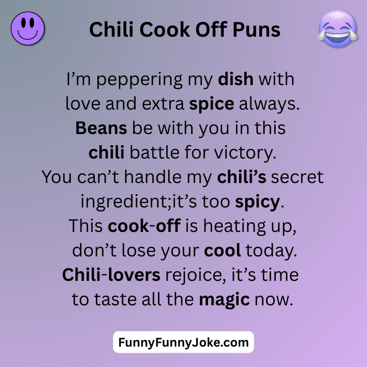 Chili Cook Off Puns
