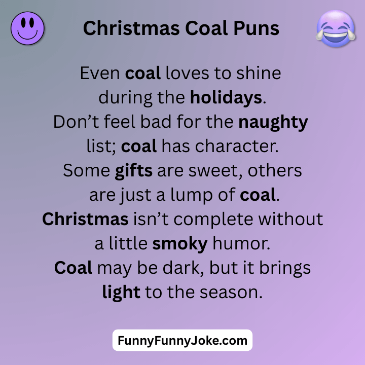 Christmas Coal Puns