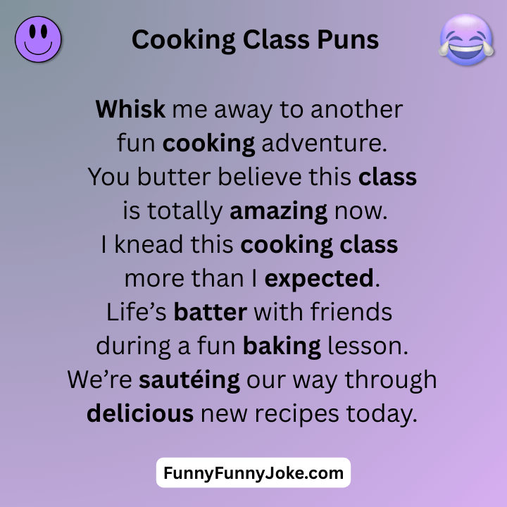 Cooking Class Puns