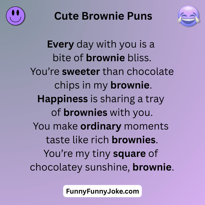 Cute Brownie Puns