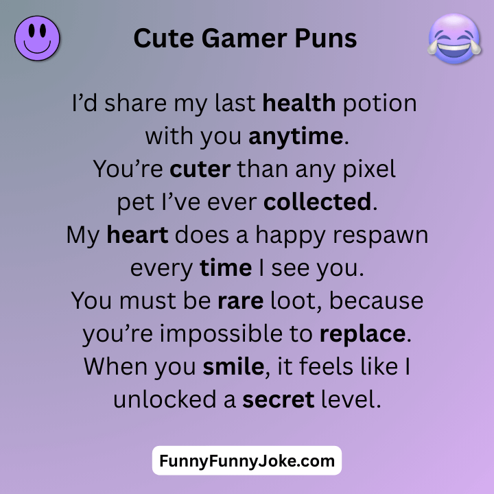 Cute Gamer Puns