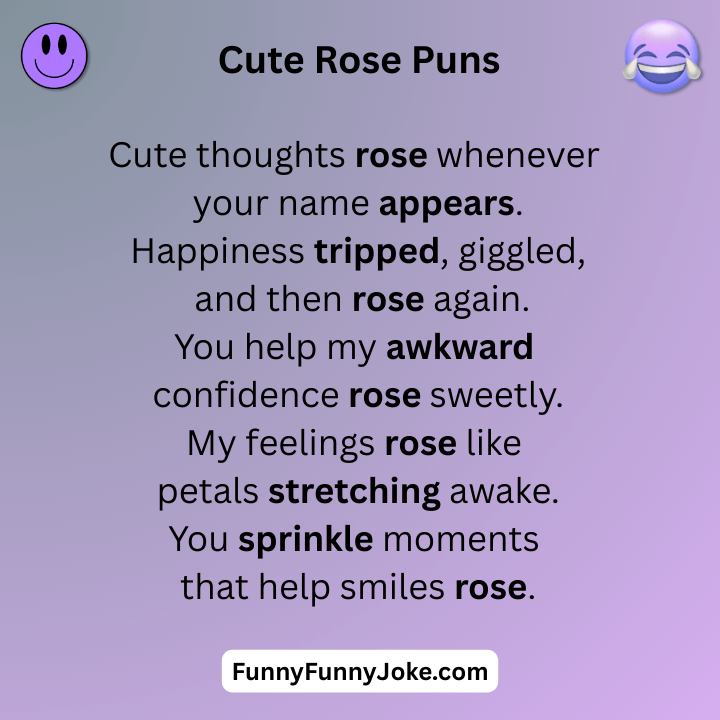 Cute Rose Puns