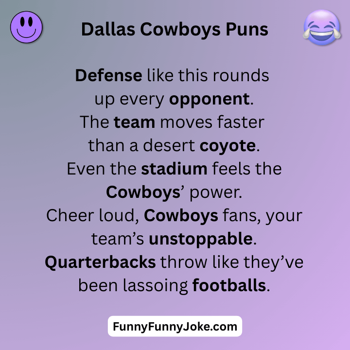 Dallas Cowboys Puns