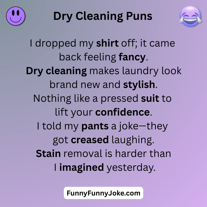 Dry Cleaning Puns