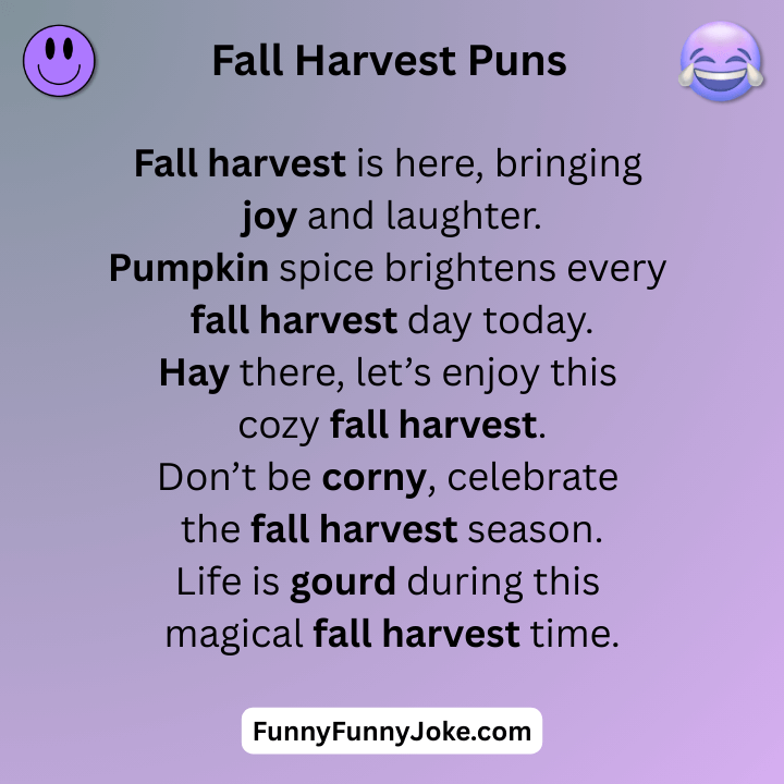 Fall Harvest Puns