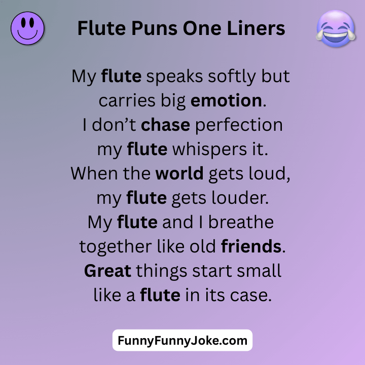 Flute Puns One Liners
