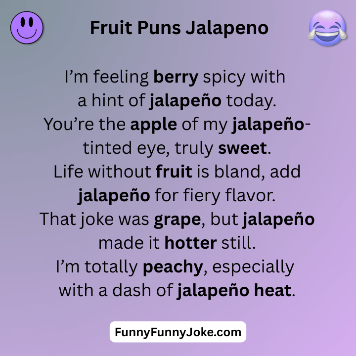 Fruit Puns Jalapeno