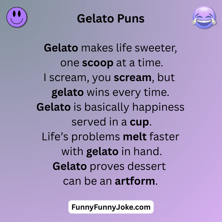 Gelato Puns