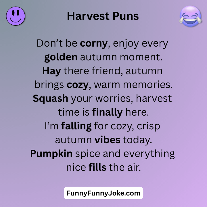 Harvest Puns