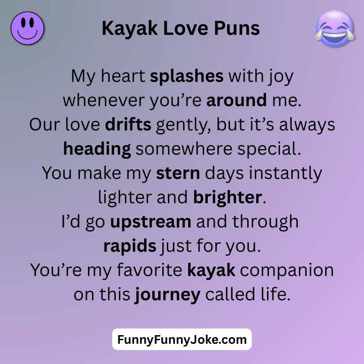 Kayak Love Puns