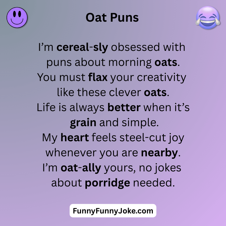 Oat Puns