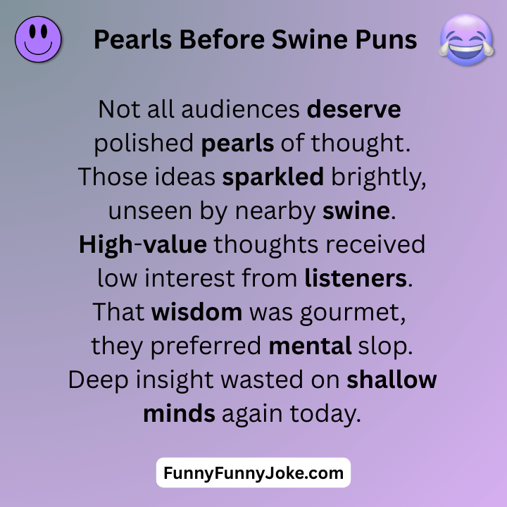 Pearls Before Swine Puns