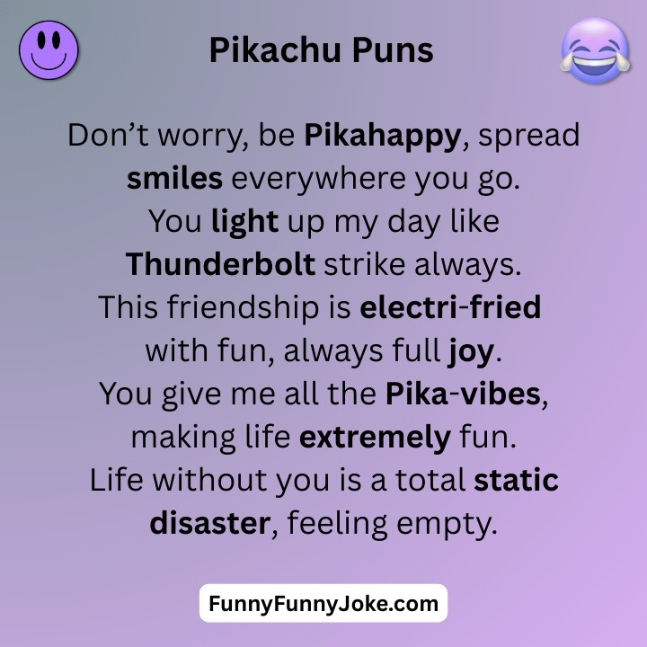 Pikachu Puns