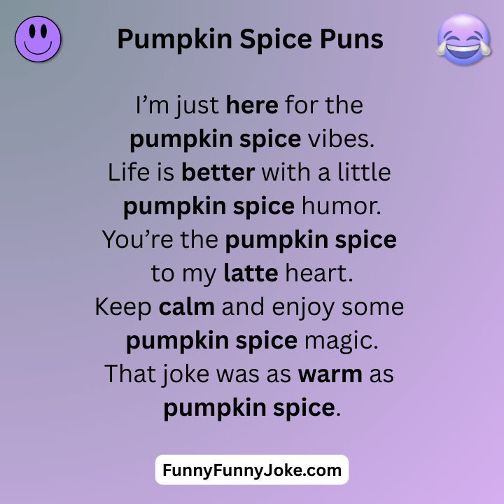 Pumpkin Spice Puns