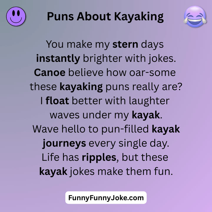 Puns About Kayaking