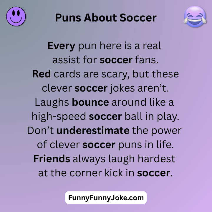 Puns About Soccer