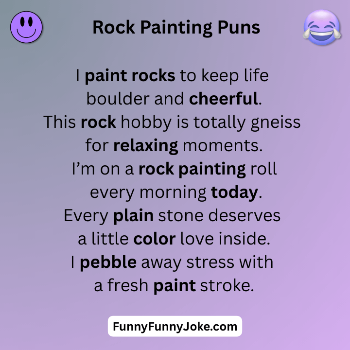 Rock Painting Puns