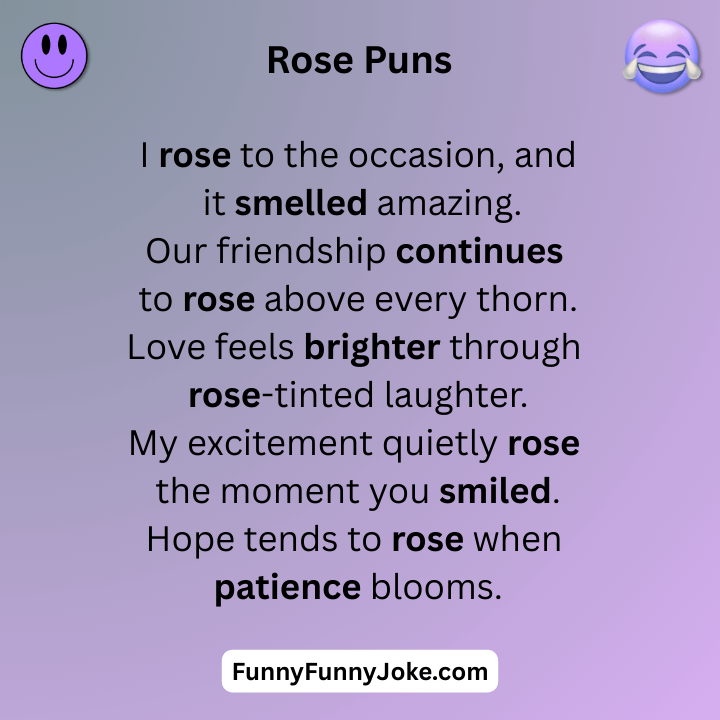 Rose Puns