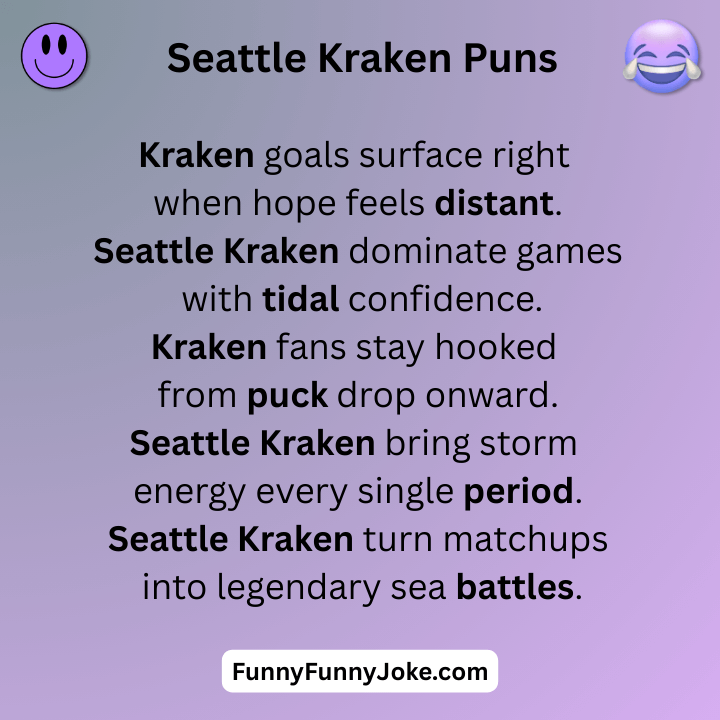 Seattle Kraken Puns