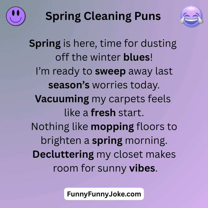 Spring Cleaning Puns