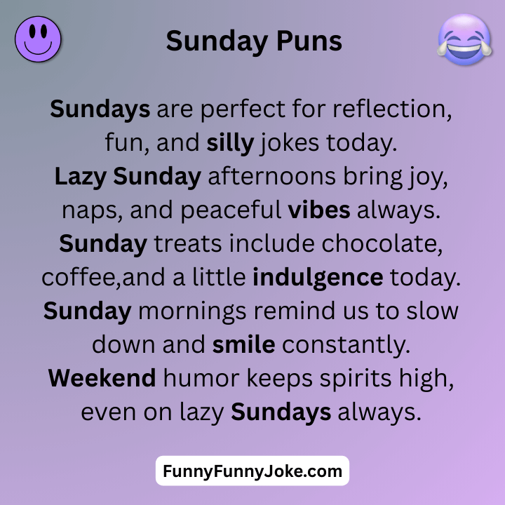 Sunday Puns