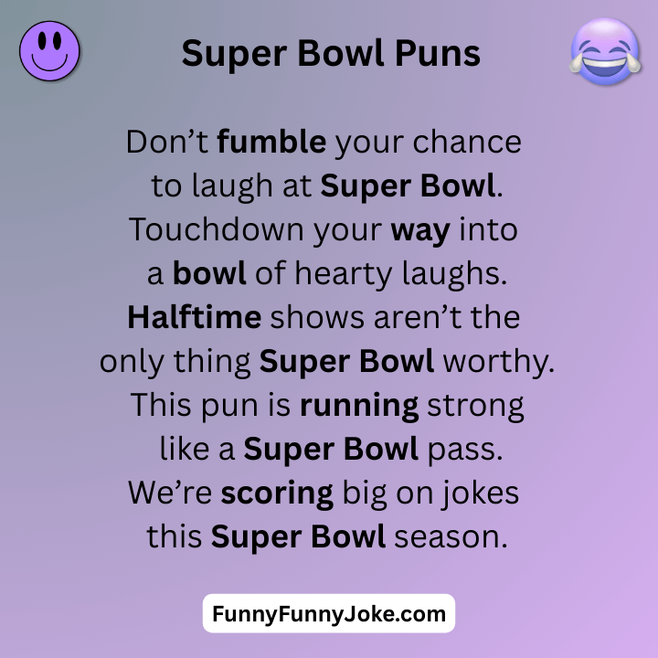 Super Bowl Puns