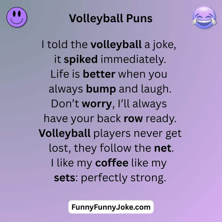 Volleyball Puns