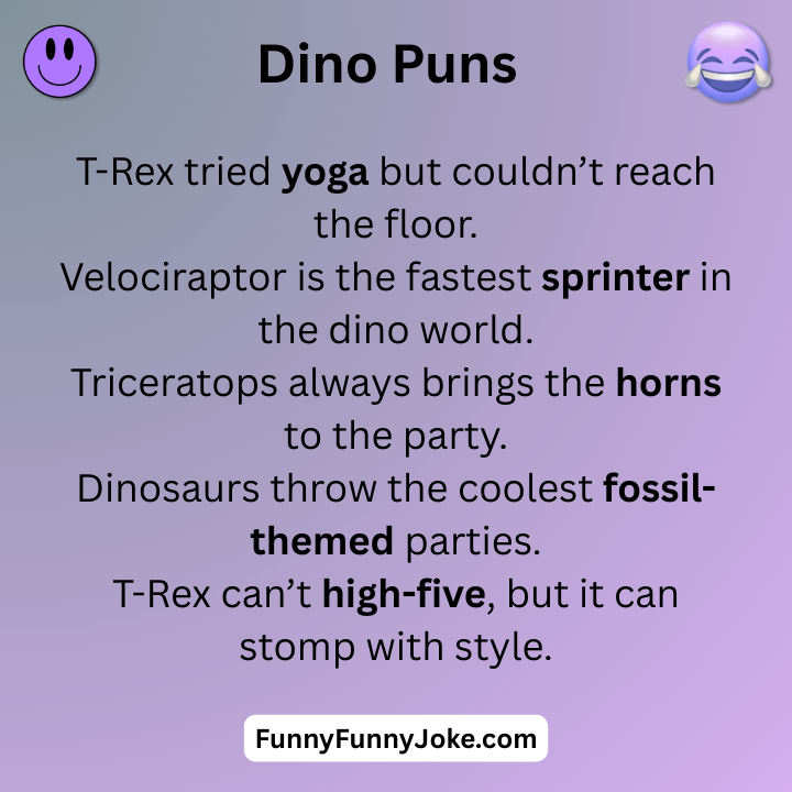 Dino Puns One-Liners Â