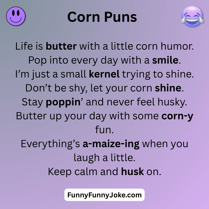 Funny Corn Puns 