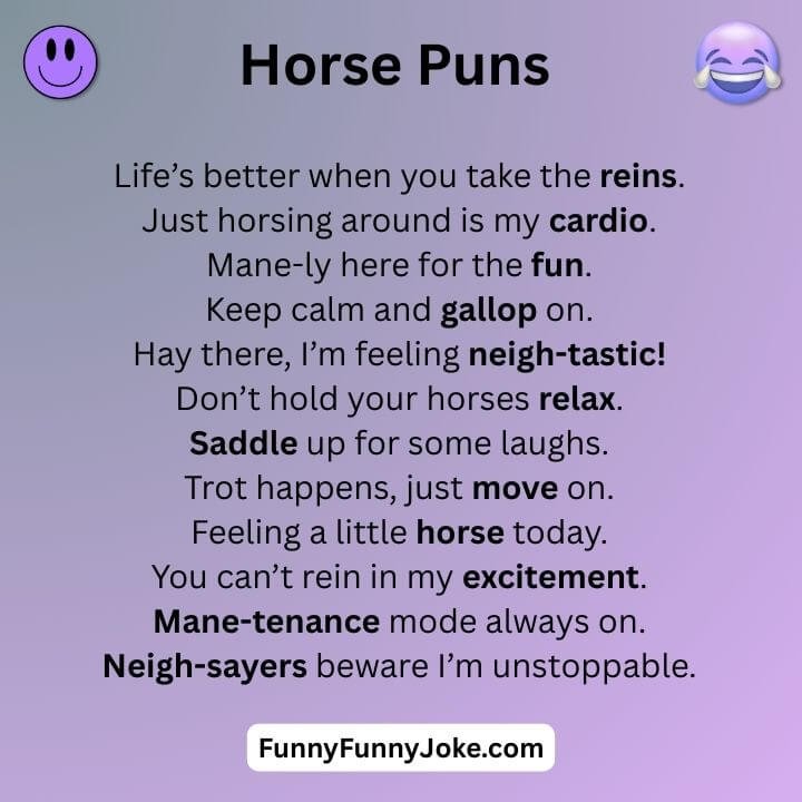 Funny Horse Puns