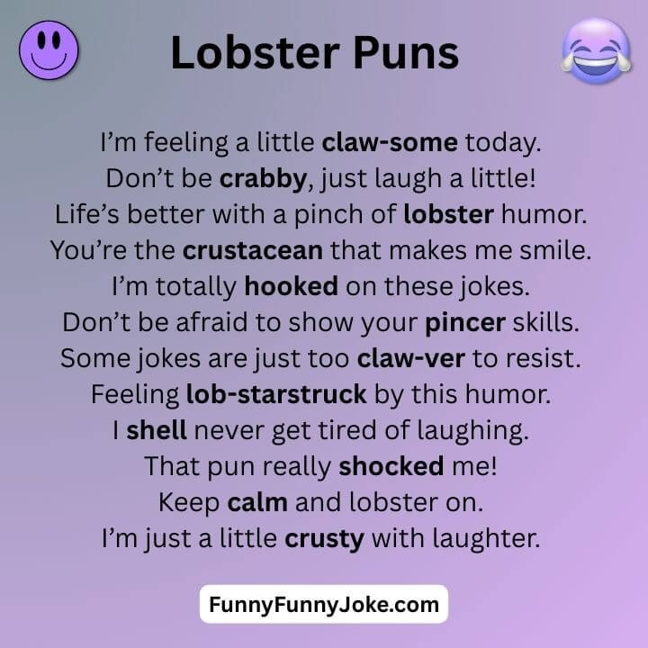 Funny Lobster Puns