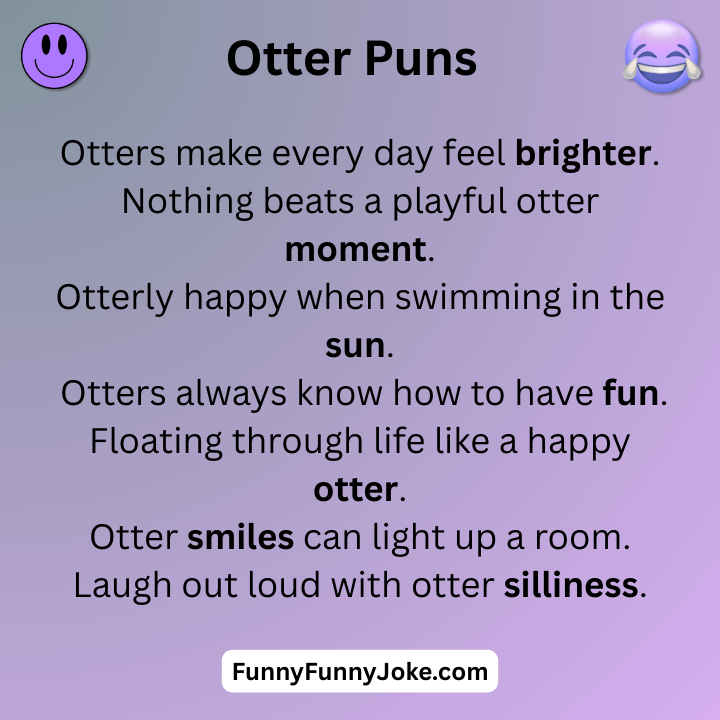 Funny Otter Puns