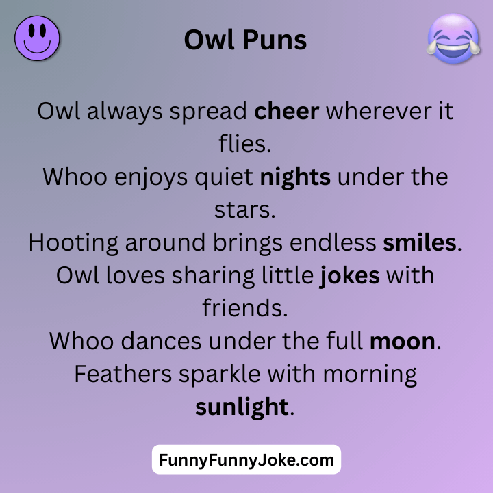 Funny Owl PunsÂ