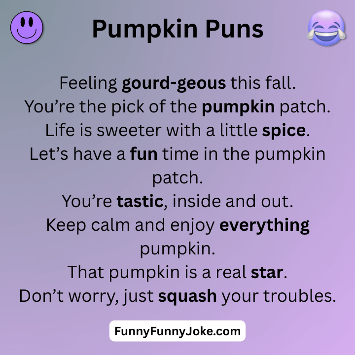 Funny Pumpkin Puns