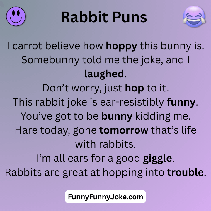 Funny Rabbit Puns