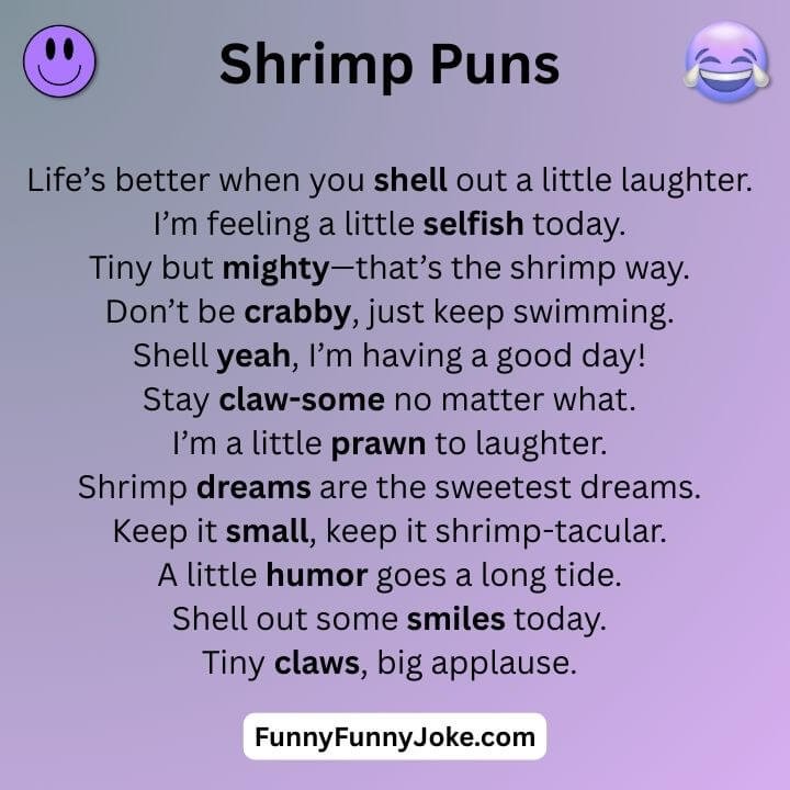Funny Shrimp Puns