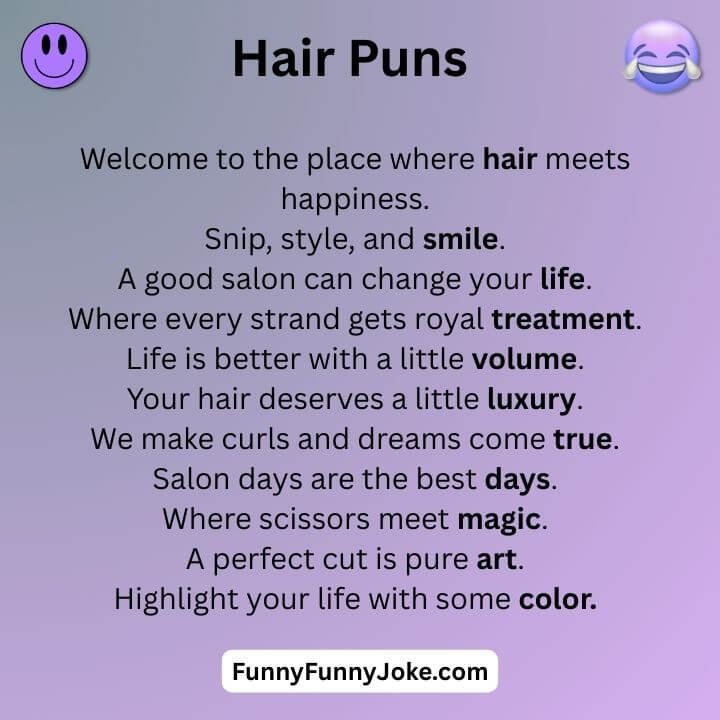 Hair Salon Puns