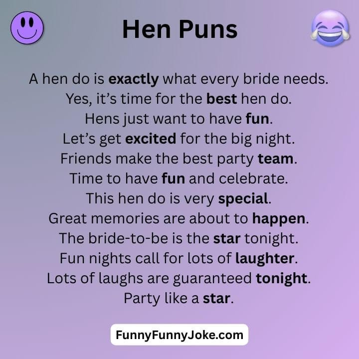 Hen Do Puns