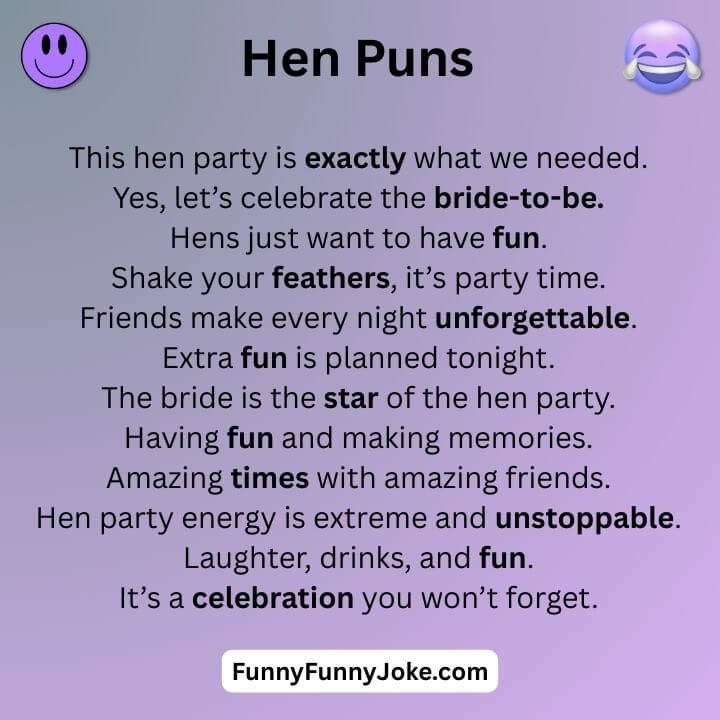 Hen Party Puns