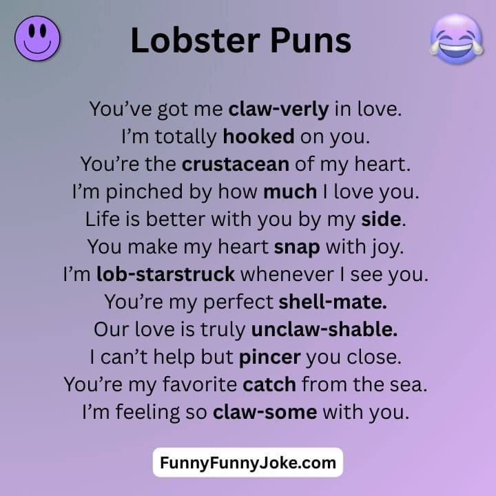 Lobster Love Puns