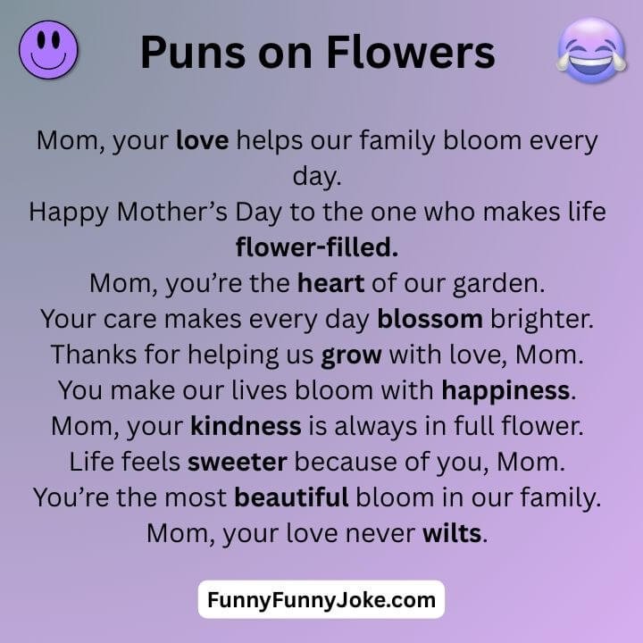 Mother’s Day Flower Puns
