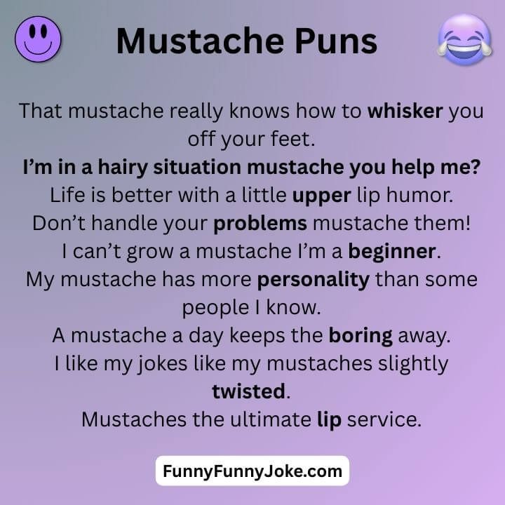 Mustache Puns 