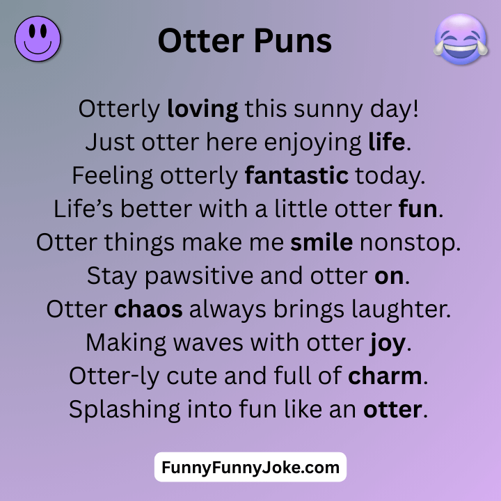 Otter Puns One-Liners